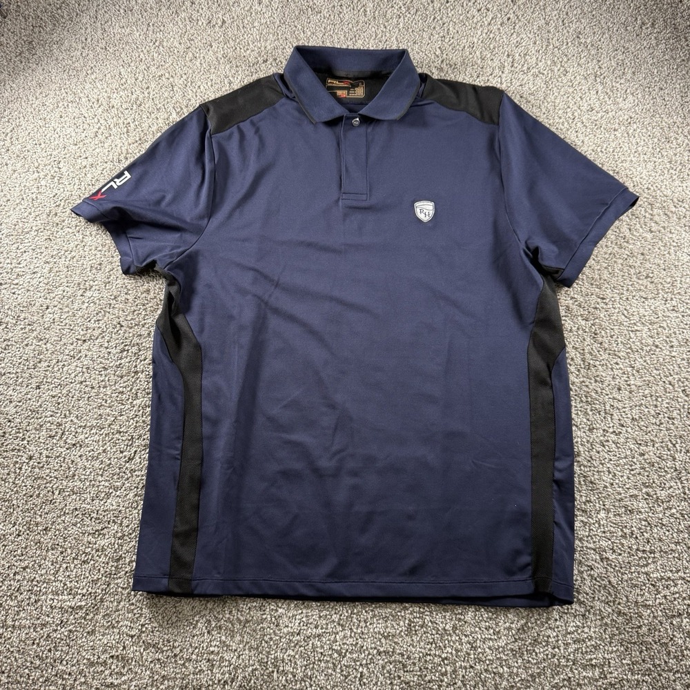 Ralph Lauren RLX Shirt Mens Large Rolling Hills Golf Performance‎ Polo Outdoor